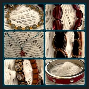 Elegant Bracelet Bundle of 6 Bracelets With a Mix of Vintage Styles